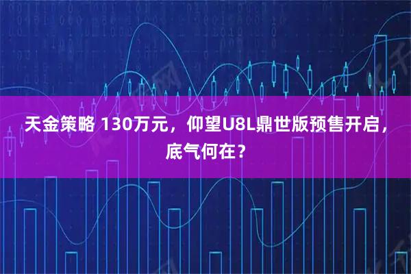 天金策略 130万元，仰望U8L鼎世版预售开启，底气何在？