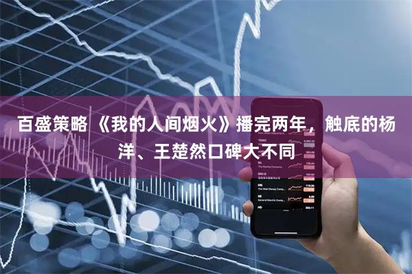 百盛策略 《我的人间烟火》播完两年，触底的杨洋、王楚然口碑大不同