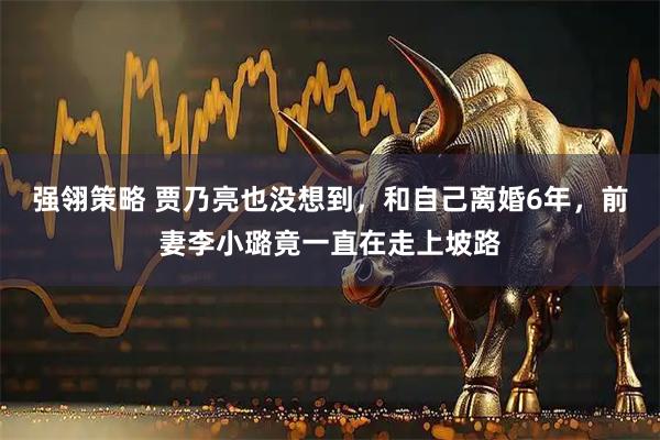 强翎策略 贾乃亮也没想到，和自己离婚6年，前妻李小璐竟一直在走上坡路