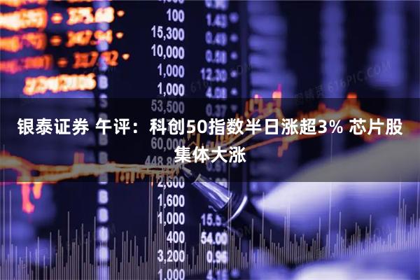 银泰证券 午评：科创50指数半日涨超3% 芯片股集体大涨