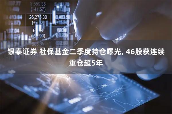 银泰证券 社保基金二季度持仓曝光, 46股获连续重仓超5年